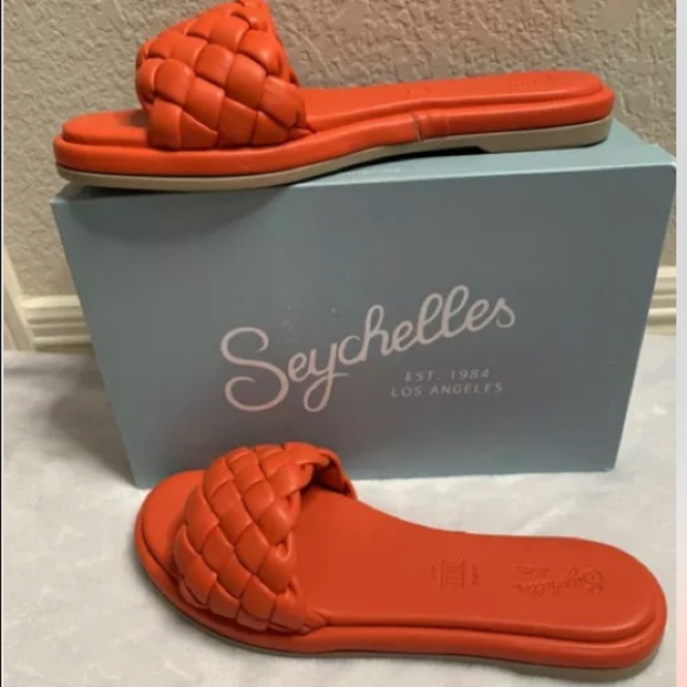 Seychelles Orange Sandals Size 10 Brand new